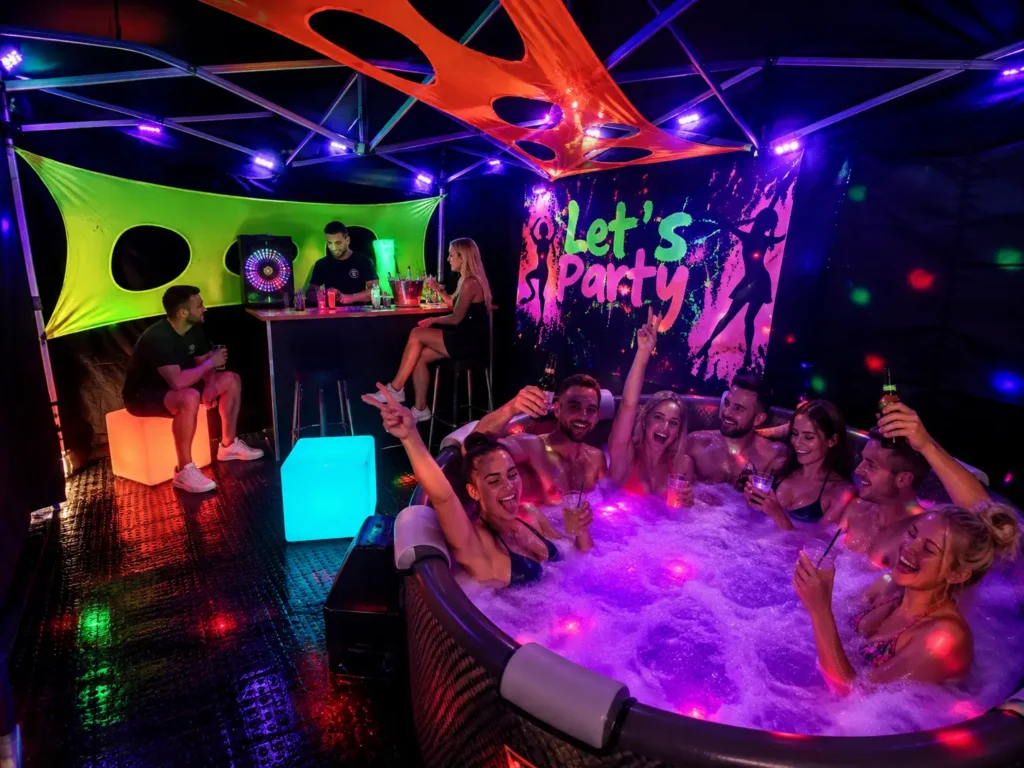 hot tub party tent hire doncaster